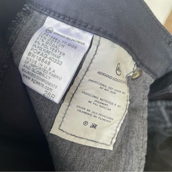 Adriano Goldschmied Farrah Navy Blue Leatherette Ankle Jeans Size 28R Dark Wash - Picture 10 of 10